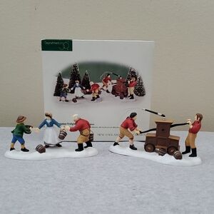 Department 56 Holiday Figurine Set - Volunteer Firefighters